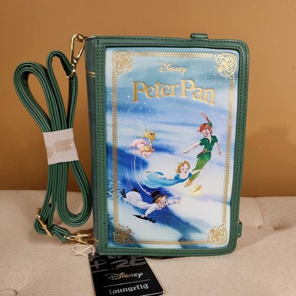 Loungefly Handbags - Loungefly Disney Peter Pan Classic Story Book Series Convertible Backpack NEW